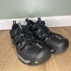 KEEN Utility Men’s 9 D Atlanta II Cooler Size Black Steel Toe Men Shoes Sandals